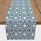 Geometric Blue Tiles Indoor/Outdoor Table Runner